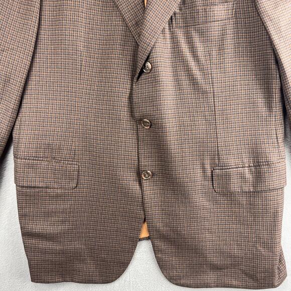 Brioni Senato Italy 100% Wool Brown 3 Button Single Breast Blazer Jacket 44 R - Picture 6 of 13